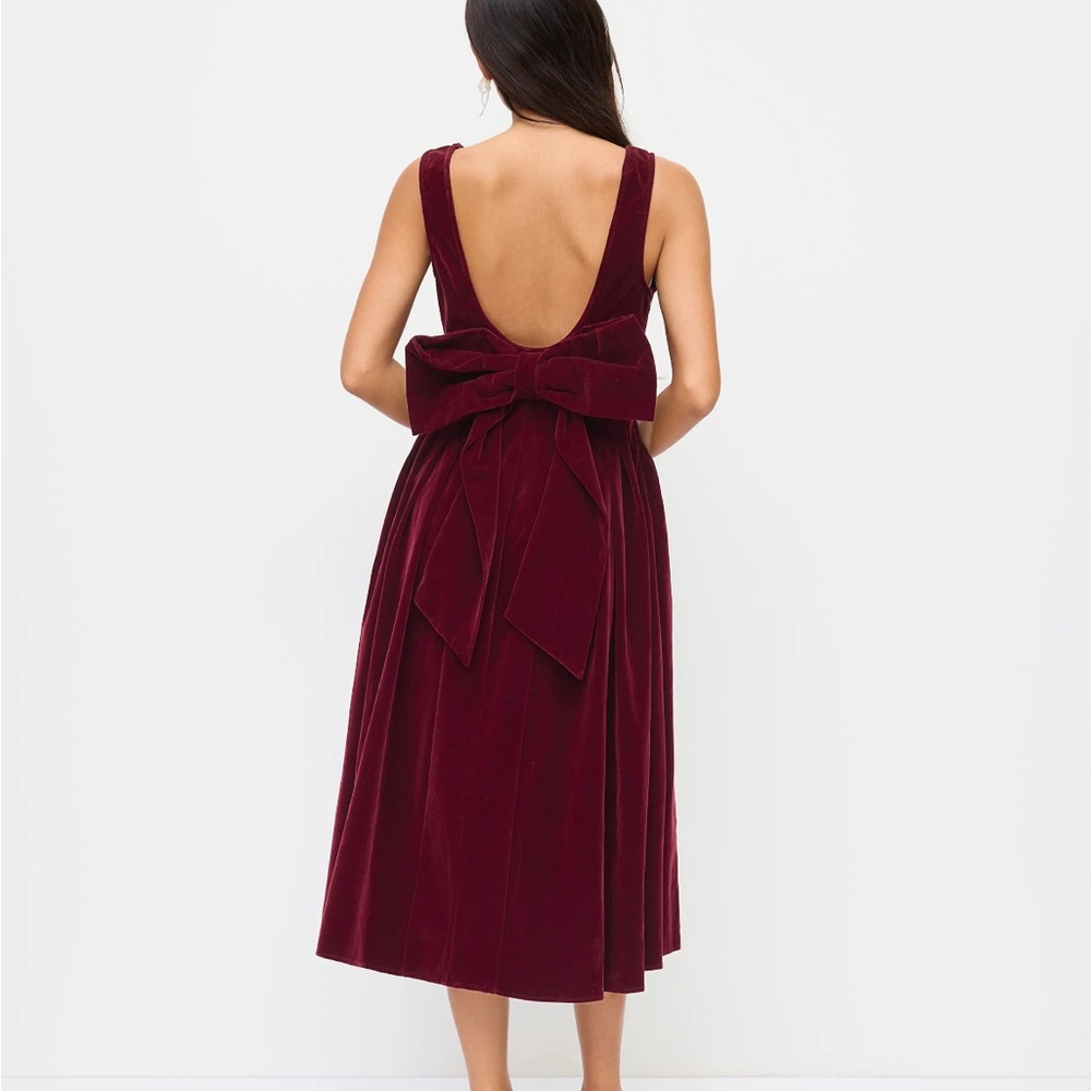 Cider Velvet Burgundy Dress - Picture 2 of 5